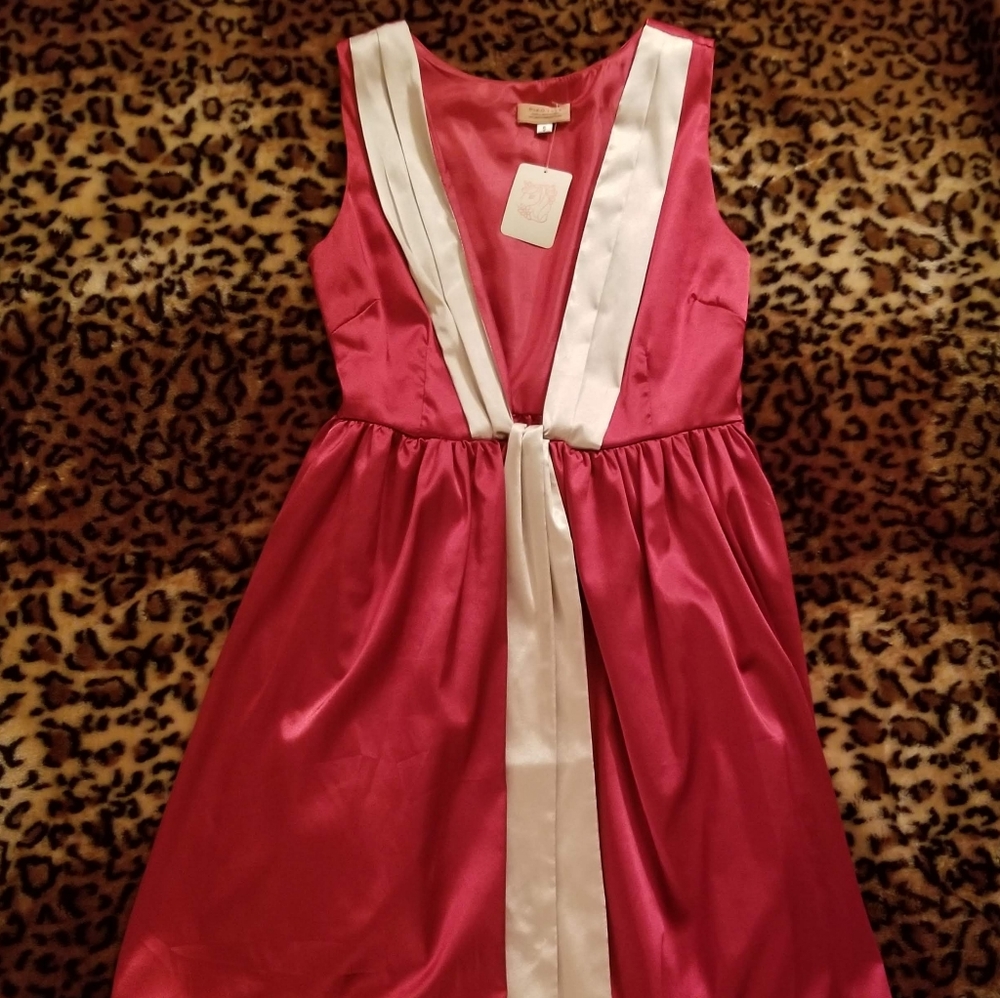 Piko 1988 red silk dress